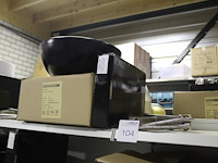 Waskom atm nederland zwart type terra afm. 400 x 400 x 155 mm met wastafelkraan type calipso 210 - afbeelding 2 van  3