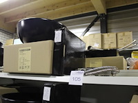 Waskom atm nederland zwart type terra afm. 400 x 400 x 155 mm met wastafelkraan type calipso 210 - afbeelding 2 van  3