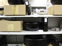 Waskom atm nederland zwart type terra afm. 400 x 400 x 155 mm met wastafelkraan type calipso 210 - afbeelding 1 van  4