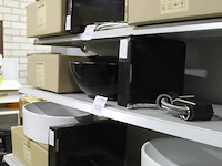 Waskom atm nederland zwart type terra afm. 400 x 400 x 155 mm met wastafelkraan type moza 71 - afbeelding 2 van  4