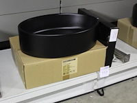 Waskom atm nederland zwart type varo afm. 505 x 305 x 140 mm met wastafelkraan type clou 255 - afbeelding 2 van  4