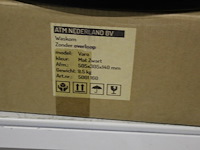 Waskom atm nederland zwart type varo afm. 505 x 305 x 140 mm met wastafelkraan type clou 255 - afbeelding 3 van  4