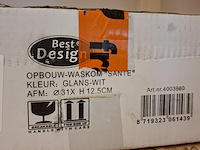 Waskom best design, sante, glans wit - afbeelding 5 van  5