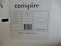 Waskom, conspire, palermo grande, antraciet/bruin, 40x40x14cm - afbeelding 4 van  4