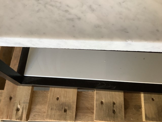 Waskom met plateau om op te hangen, wit - afbeelding 3 van  3