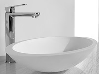 Waskom ovaal 59x35x11 cm wb, kim 36.4041, wit, bouwjaar zonder kraan - afbeelding 1 van  7