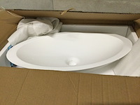 Waskom ovaal 59x35x11 cm wb, kim 36.4041, wit, bouwjaar zonder kraan - afbeelding 4 van  7