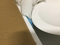 Waskom ovaal 59x35x11 cm wb, kim 36.4041, wit, bouwjaar zonder kraan - afbeelding 6 van  7