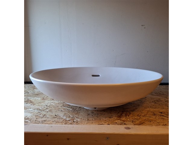 Waskom ovaal, mat wit - afbeelding 4 van  4