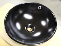 Waskom terra mat zwart. afmeting 400 x 400 x 155 mm. gewicht 8 kg. - afbeelding 2 van  3