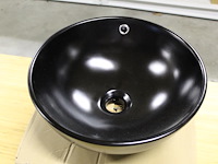 Waskom terra mat zwart. afmeting 400 x 400 x 155 mm. gewicht 8 kg. - afbeelding 2 van  3