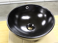 Waskom terra mat zwart. afmeting 400 x 400 x 155 mm. gewicht 8 kg. - afbeelding 2 van  3