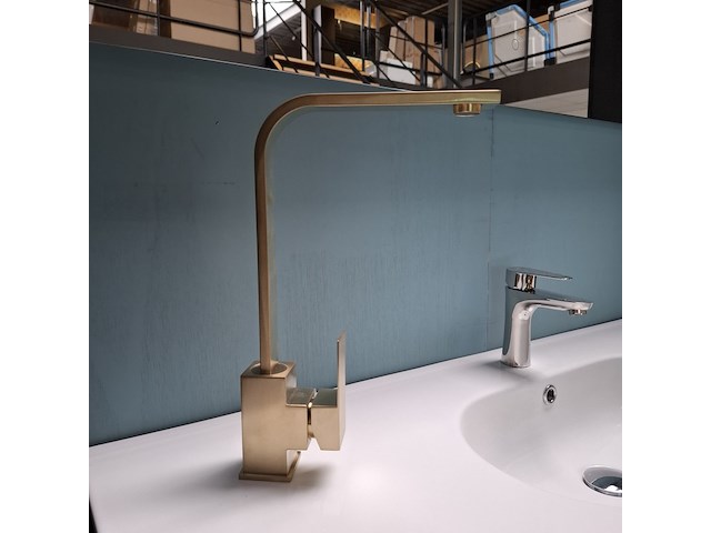 Waskomkraan, hoog model, goud geborsteld - afbeelding 1 van  6