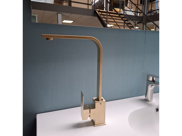 Waskomkraan, hoog model, goud geborsteld - afbeelding 3 van  6