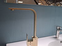 Waskomkraan, hoog model, goud geborsteld - afbeelding 3 van  6