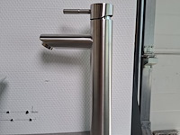 Waskomkraan, hoog model, rvs geborsteld - afbeelding 1 van  5