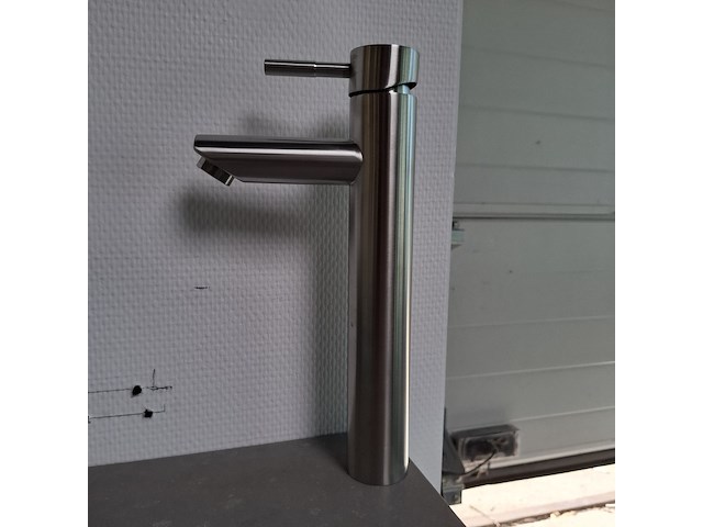 Waskomkraan, hoog model, rvs geborsteld - afbeelding 2 van  5
