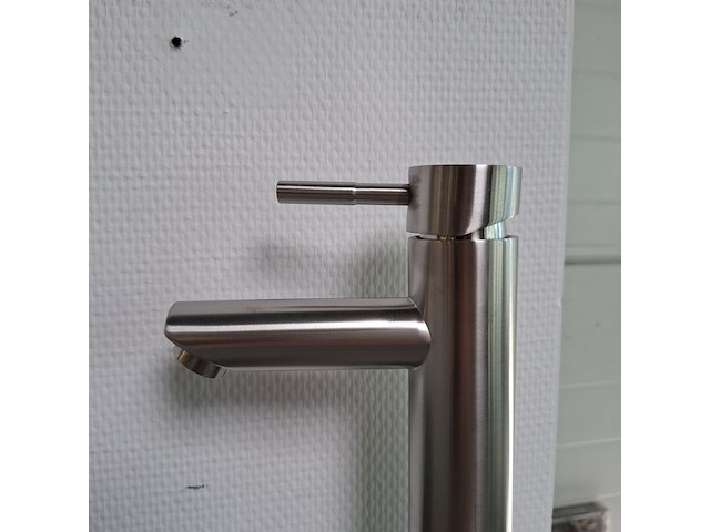 Waskomkraan, hoog model, rvs geborsteld - afbeelding 3 van  5