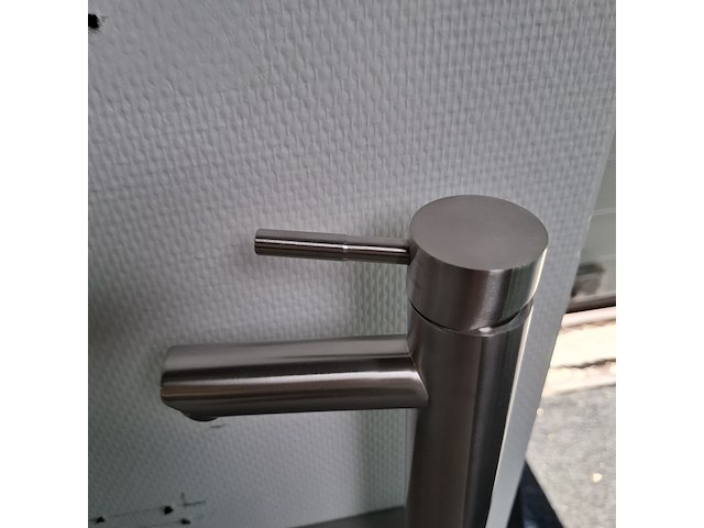Waskomkraan, hoog model, rvs geborsteld - afbeelding 4 van  5