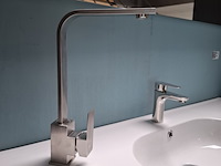 Waskomkraan, hoog model, rvs geborsteld - afbeelding 2 van  6