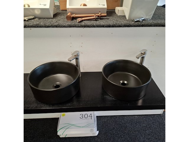Waskommenset korver, black oak - afbeelding 9 van  11