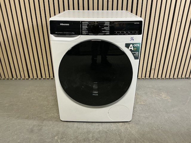 Wasmachine 10 kg hisense , wf5v144bw/blx, wit - afbeelding 1 van  6