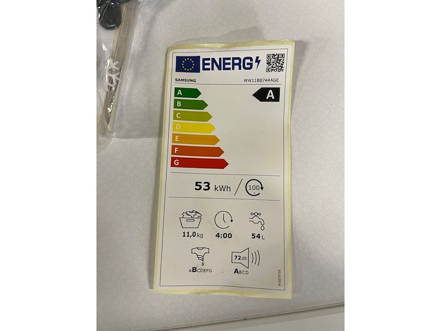 Wasmachine 11 kg samsung bespoke, 7000 serie ww11bb744age - afbeelding 4 van  6