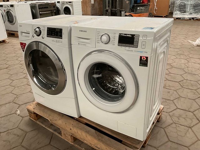 Wasmachine 1x samsung wasdroger 1x lg - afbeelding 1 van  6