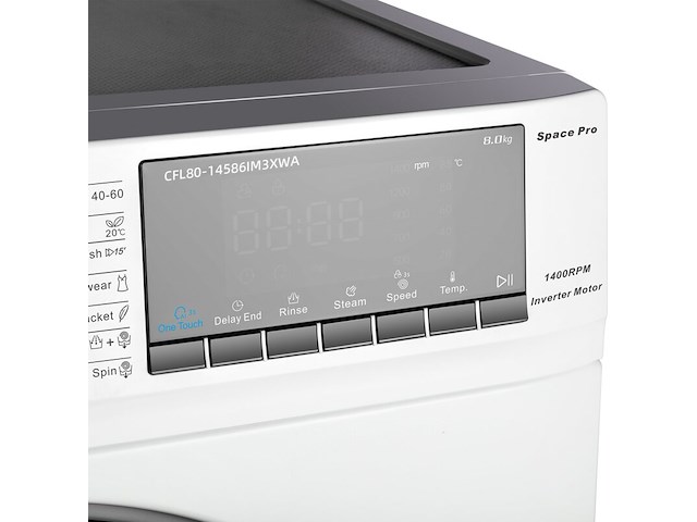 Wasmachine 8 kg ai smart energieklasse a chiq, cfl80-14586im3xwa - afbeelding 3 van  5