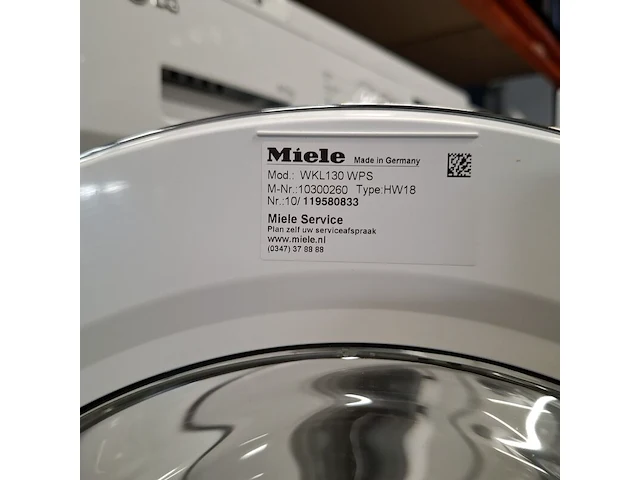 Wasmachine 8.0 kg, miele a+++, wkl130wps - afbeelding 9 van  10