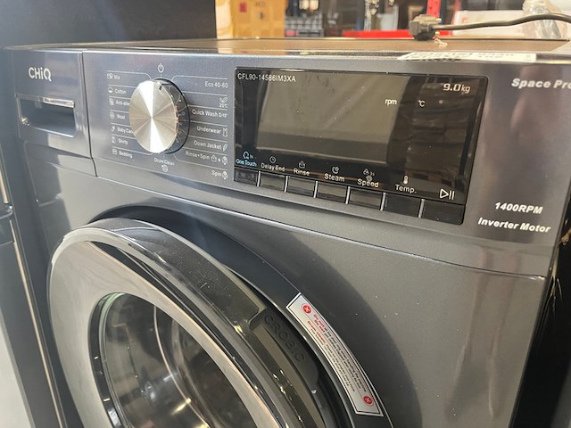 Wasmachine 9 kg 16 programma's space pro, chiq, cfl90-14586im3xa - afbeelding 4 van  5