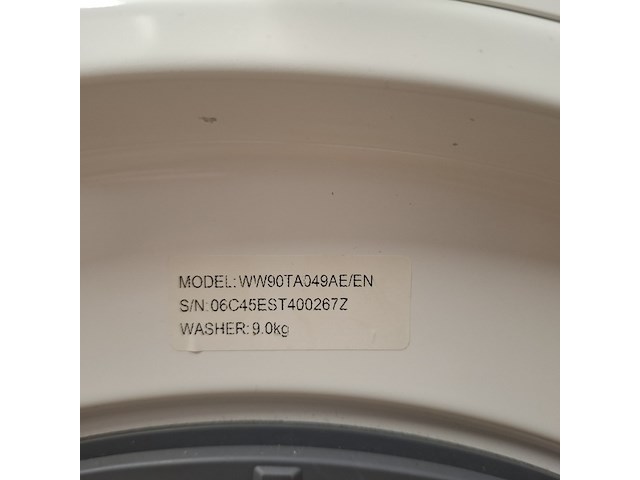Wasmachine, 9 kilo samsung, ww90ta049ae/en - afbeelding 7 van  7