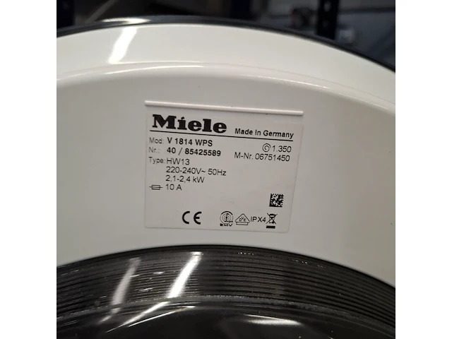 Wasmachine a+++, miele v1814, v1814wps - afbeelding 10 van  10
