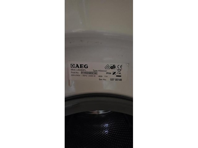 Wasmachine aeg lavamat model l50460fl, type hi044441 - afbeelding 3 van  3
