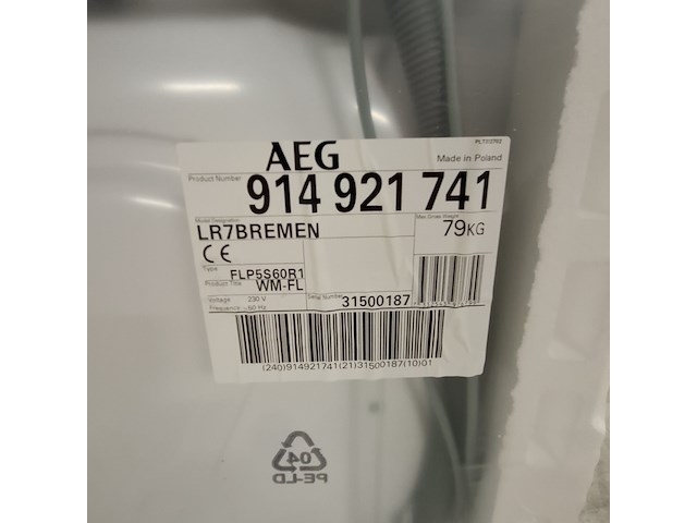 Wasmachine, aeg, lr7bremen - afbeelding 5 van  7