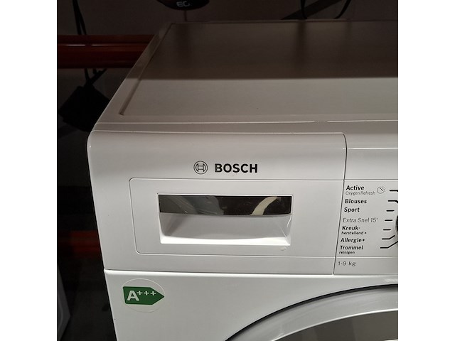 Wasmachine, bosch, wnm64 | serie 8 | 9 kg | a+++, wit - afbeelding 3 van  9