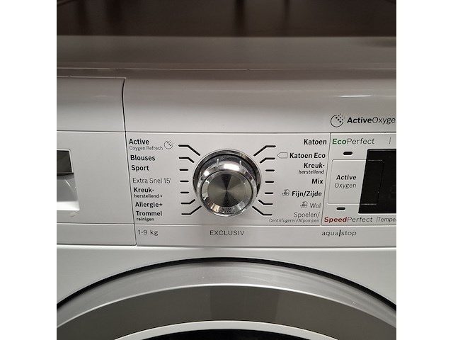 Wasmachine, bosch, wnm64 | serie 8 | 9 kg | a+++, wit - afbeelding 5 van  9