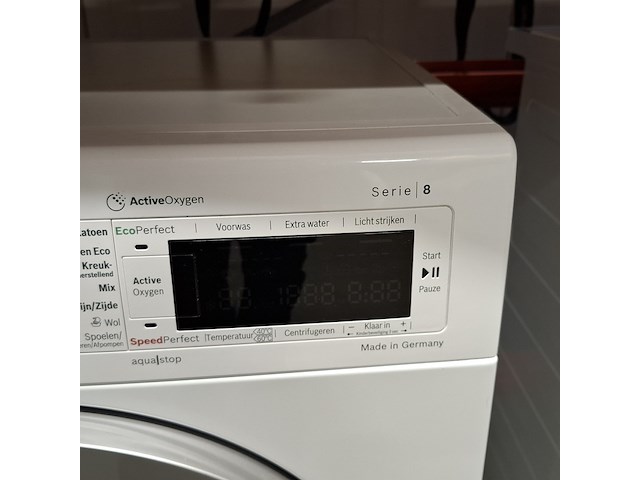 Wasmachine, bosch, wnm64 | serie 8 | 9 kg | a+++, wit - afbeelding 6 van  9