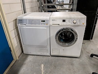 Wasmachine en warmtepompdroger, miele, w2521 en t8957wp, wit/grijs - afbeelding 2 van  9