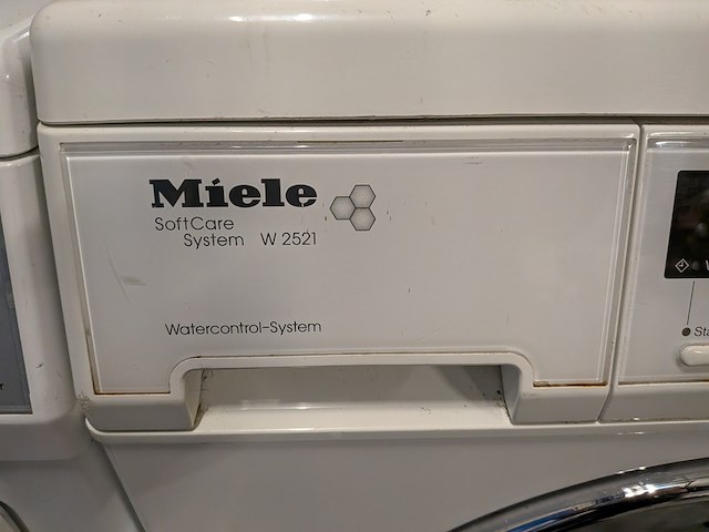 Wasmachine en warmtepompdroger, miele, w2521 en t8957wp, wit/grijs - afbeelding 4 van  9