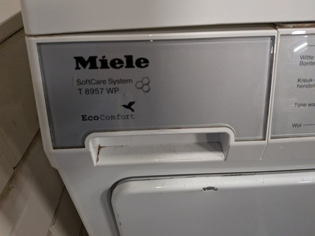 Wasmachine en warmtepompdroger, miele, w2521 en t8957wp, wit/grijs - afbeelding 7 van  9