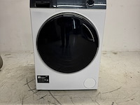 Wasmachine haier, hw90bd14979u1, wit (zilver bedieningspaneel, zwarte deur) - afbeelding 1 van  5