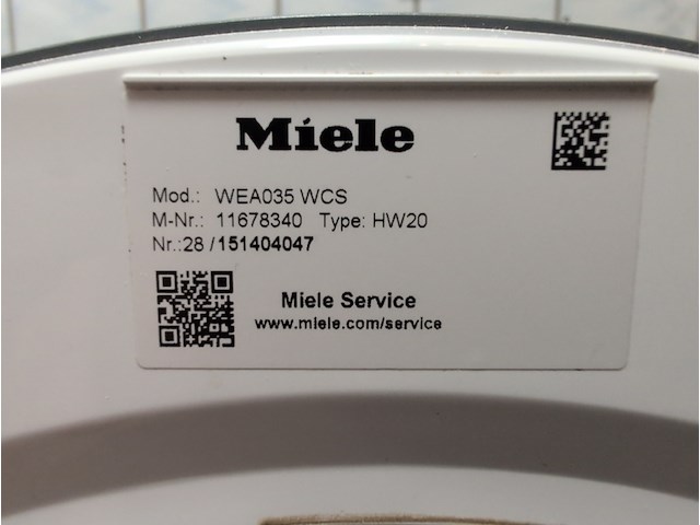 Wasmachine miele, w1 excellence active - afbeelding 4 van  5