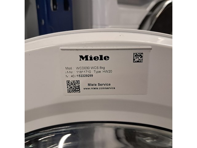 Wasmachine, miele, wcd 030 wcs / 8 kg / a, 2024 - afbeelding 11 van  11