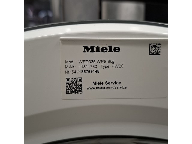 Wasmachine, miele, wed035 | 8 kg | a++, 2023 - afbeelding 9 van  9