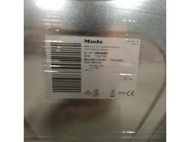 Wasmachine, miele, wef375 wps - afbeelding 5 van  8