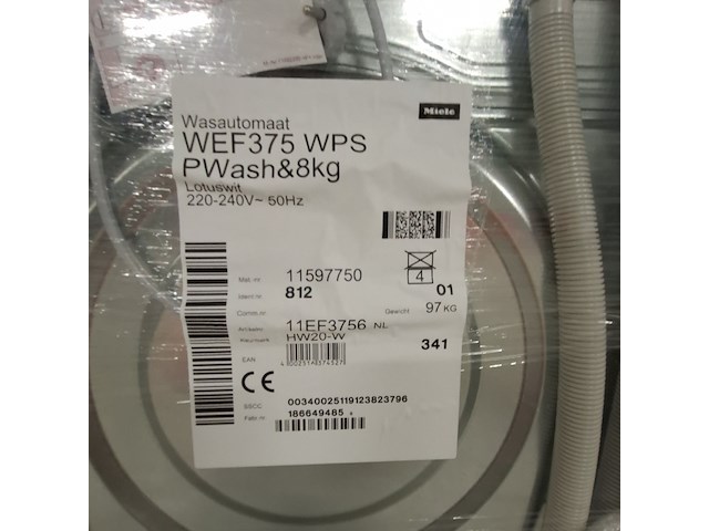 Wasmachine, miele, wef375 wps - afbeelding 6 van  8