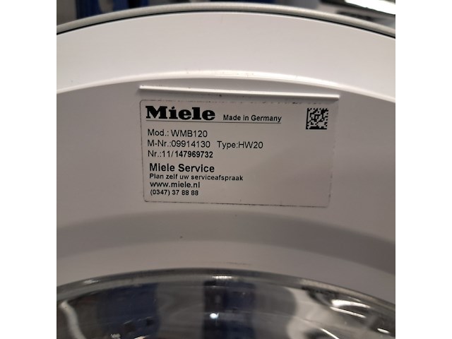 Wasmachine, miele, wmb120 hw20 / 8kg / a+++ - afbeelding 2 van  12