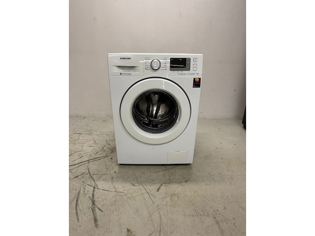 Wasmachine samsung, wf70f5e3p4w, wit (transparante deurrand) - afbeelding 1 van  5