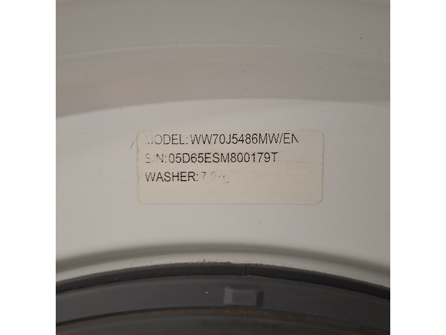Wasmachine, samsung, ww70j5486mw | eco bubble | 7 kg | a++ - afbeelding 8 van  8